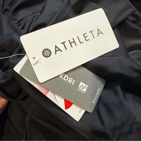 NWT Athleta Wrap One Piece in Black Size 40B/C - Picture 3 of 6